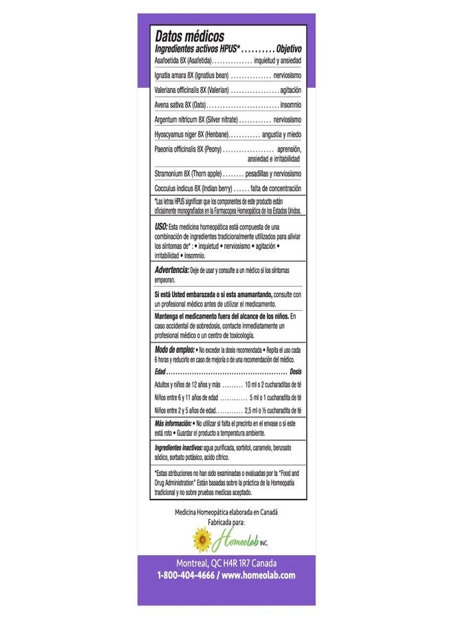 Real Relief شراب مهدئ حقيقي للإغاثة، تركيبة طبيعية لا تسبب النعاس - Jarabe Homeopatico Relajante para Estrés e Insomnio، 3.4 أونصة سائلة - Image 5