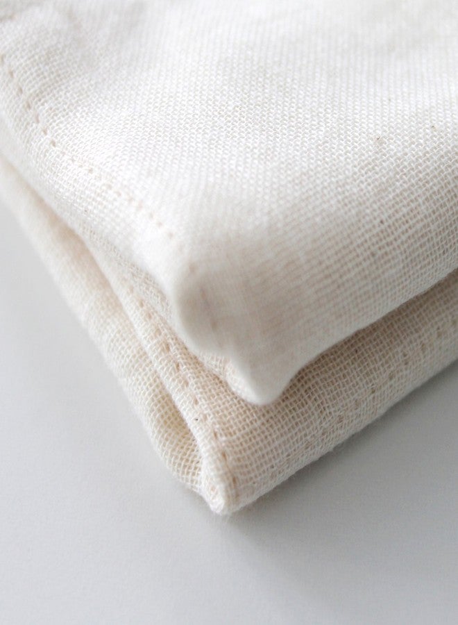 Nawrap 100% Organic Cotton, Face Towel, Green/Ivory - Image 4