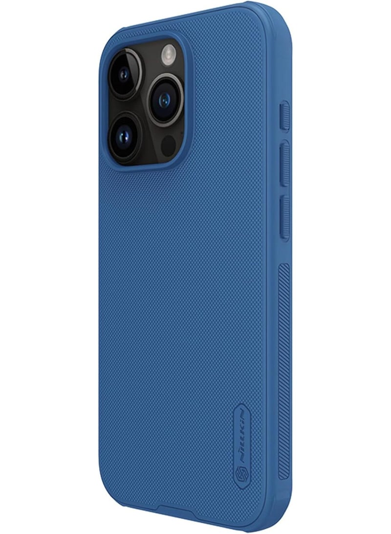 Nillkin Nillkin High Quality Super Frosted Shield Pro For Apple iPhone 15 Pro Max (Without Logo cutout) Blue  - Image 3