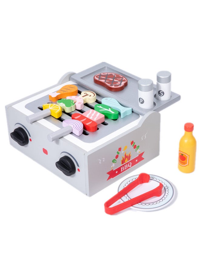 فرن بيتزا خشبي صناعي للأطفال، بيتزا تشيسيل، مطبخ لعب منزلي، تعليم مبكر، ألعاب تعليمية لعمر 3-6 سنوات، اللون: فرن أوروبي - Image 1