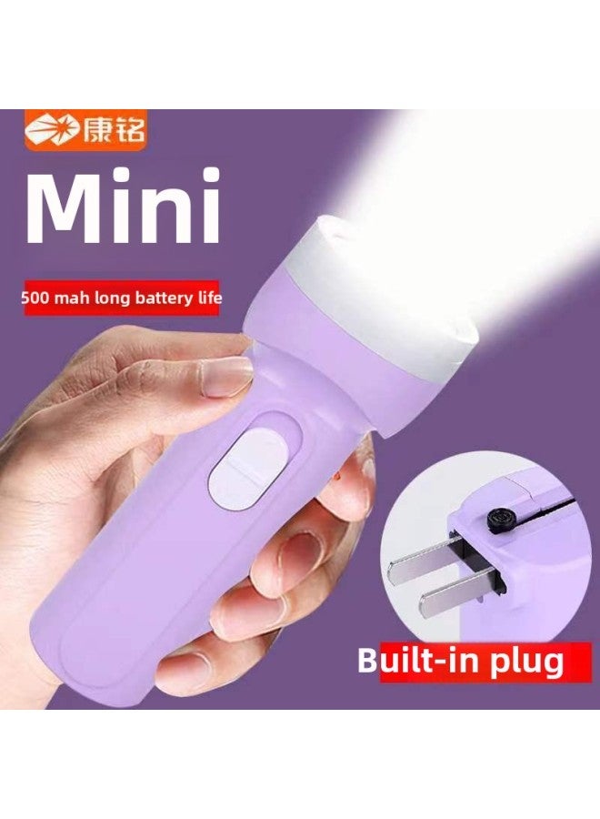 Kangming 8953 Flashlight Mini Kids Student Outdoor Home Lighting LED Rechargeable Plastic Flashlight-Product Specifications:Km-2877 Headlight (dual Lithium Battery)  - Image 4