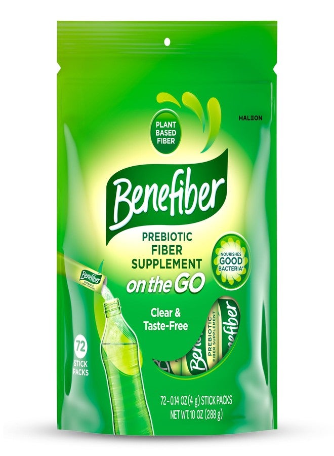 Benefiber On The Go Prebiotic Fiber Supplement Powder for Digestive Health, Daily Fiber, Unflavored - 72 Sticks - Image 1