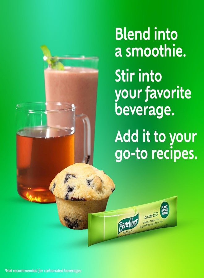 Benefiber On The Go Prebiotic Fiber Supplement Powder for Digestive Health, Daily Fiber, Unflavored - 72 Sticks - Image 3