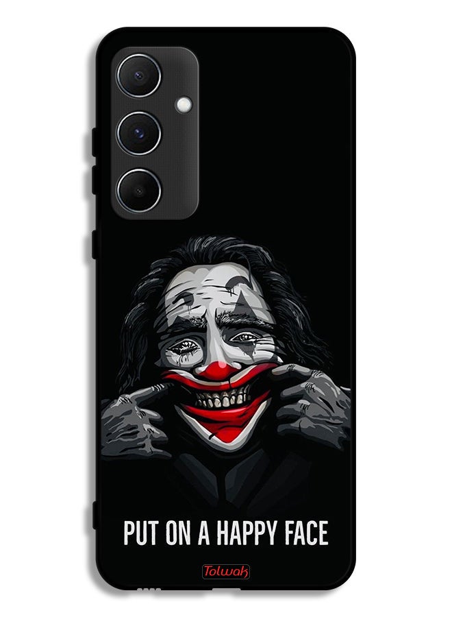 Tolwak Samsung Galaxy A55 5G Protective Case Cover Put On Happy Face - Image 1