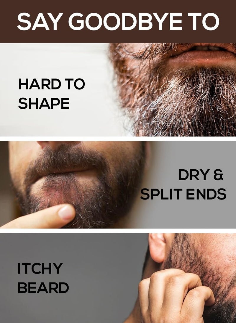 RUBAB MEN Nylon Bristle Beard Brush With wooden handle for Men travel Friendly  | Tame your Beard like a King! - Image 5