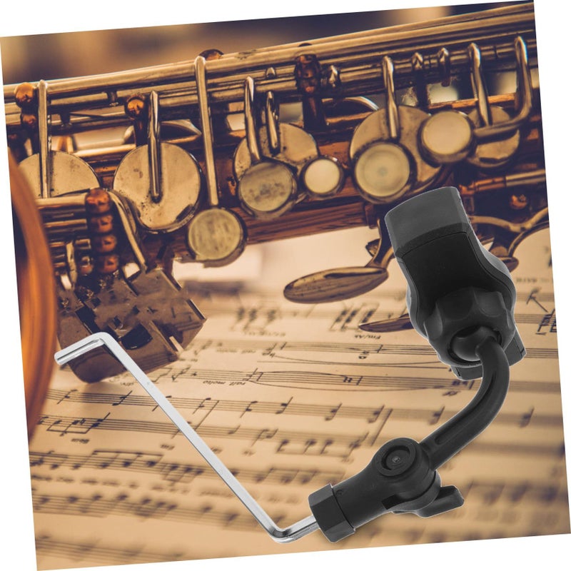 Saxophone Stand Holder with Clip for Alto and Tenor Sax Music Players Black - Image 5