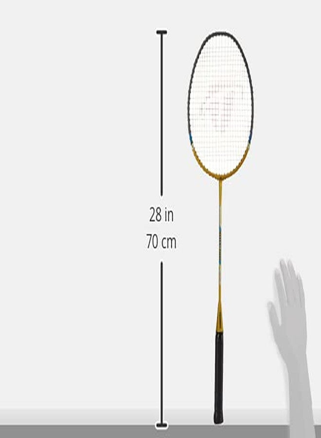 ترايامف مضرب تنس الريشة خفيف الوزن من مادة الجرافيت المركبة من تريومف بولت، مع حقيبة تنس الريشة ذات حجرة واحدة من ستار-3 آر، لون أصفر - Image 4