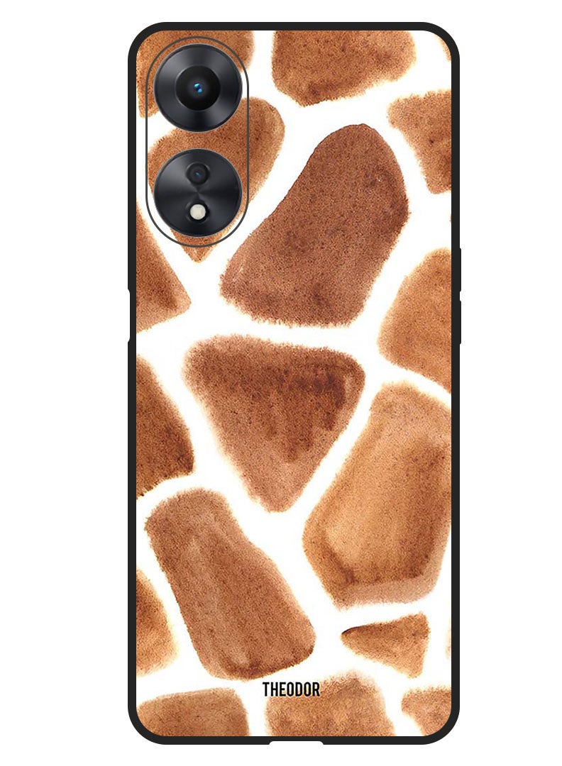 Theodor Protective Case Anti Scratch Shock Proof Bumper Cover For Oppo F23 5G Stamp Mud Texture - Image 1