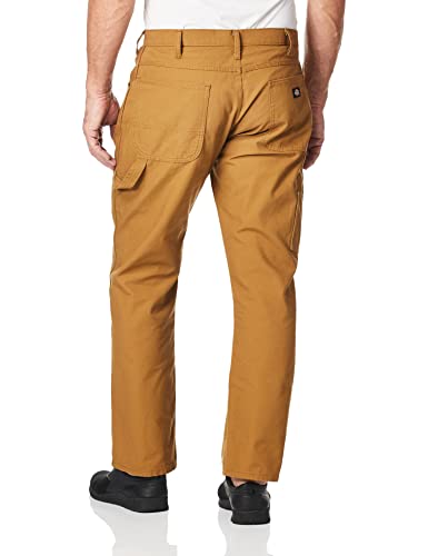 Dickies Men's Relaxed Straight Fit Lightweight Duck Carpenter Jean, Brown Duck, 32W x 32L - Image 2