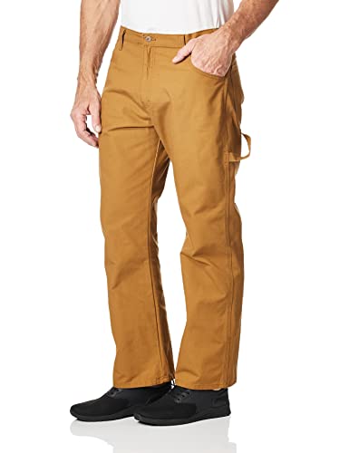 Dickies Men's Relaxed Straight Fit Lightweight Duck Carpenter Jean, Brown Duck, 32W x 32L - Image 5