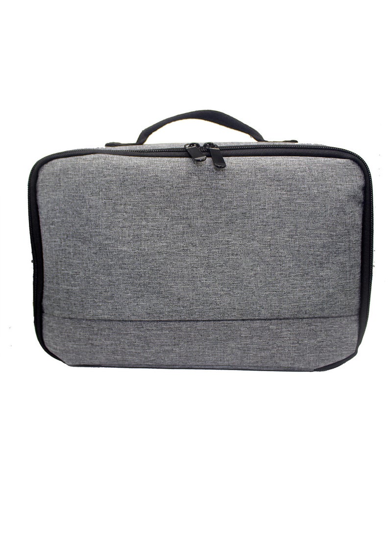 Beauenty Portable Grey Projector Storage Bag Case Universal Carrying Bag Travel Storage Organizer for Projectors and Accessories - Image 2
