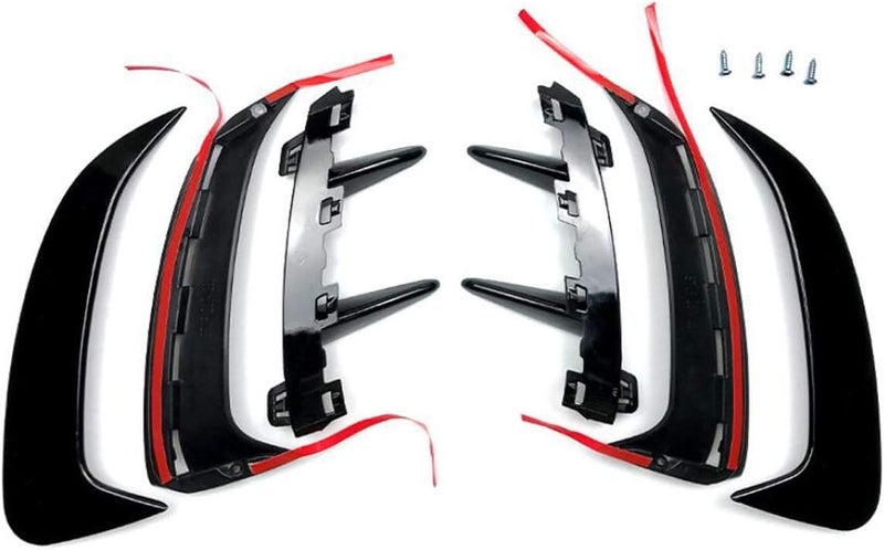 Yurefax Glossy Black Rear Bumper Trim Lip Spoiler - Image 3