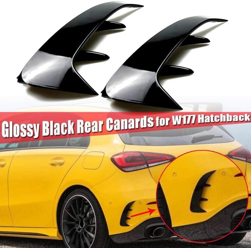 Yurefax Glossy Black Rear Bumper Trim Lip Spoiler - Image 4