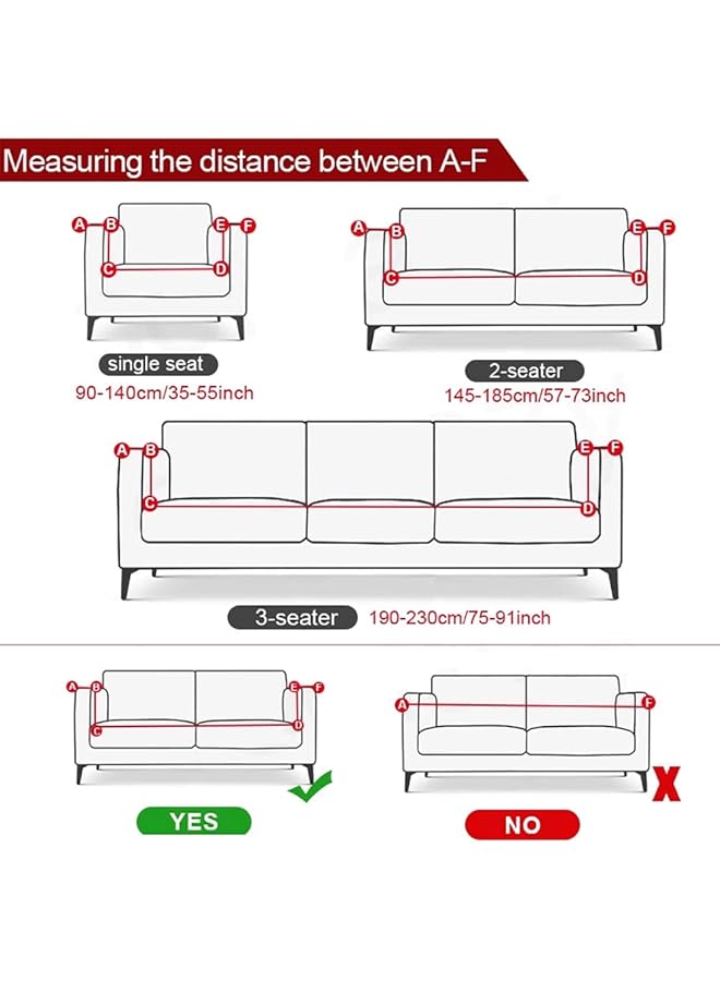 erorex Sofa Covers Slipcovers Elastic Furniture Protector Water Repellent Sofa Protector Elastic Chair Slipcover Couch Protector Sofa Cover For Living Room 1 Seater Black - Image 4