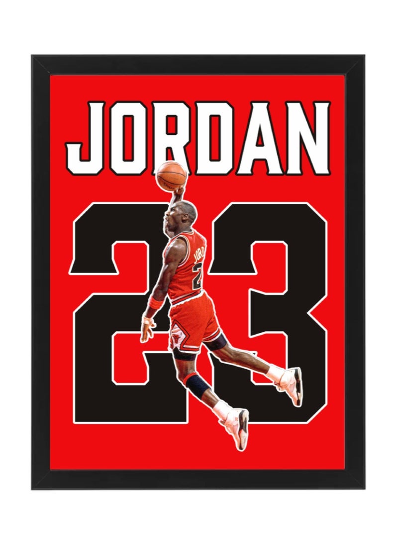 Boomah Accessories Michael Jordan Basketball Poster with Frame 30x40cm 