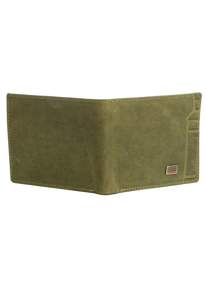 HAMMONDS FLYCATCHER Genuine Leather Wallet for Men - RFID Protected Leather Purse for Men, Money Purse for Men, Bi-Fold Wallet - 6 Card Slots, 1 Card Case, Coin Pocket, Hidden Pockets - Moss Green - pzsku/ZE36FEF2C5F21467FD708Z/45/_/1737720860/b3acd604-7a75-4f01-b7b0-f871170301d1