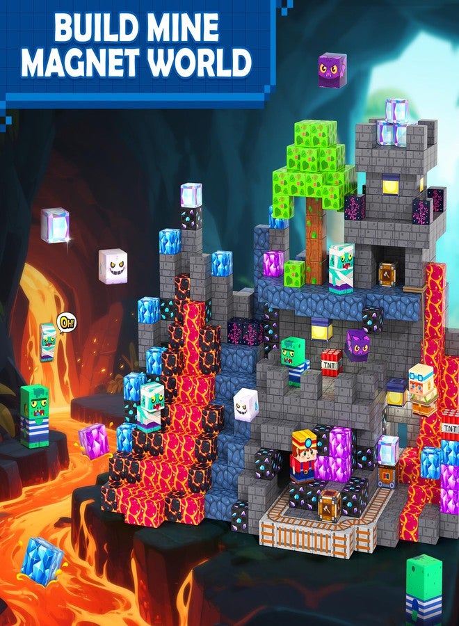 Coodoo Magnetic Blocks Mine Magnet World Kids Toys, Magnetic Building Blocks STEM Outdoor Toys for 3-5 5-7 4-8 Years Old Boys & Girls, Sensory Kids Games and Birthday Gifts for Age 3+ Years Old - Image 5