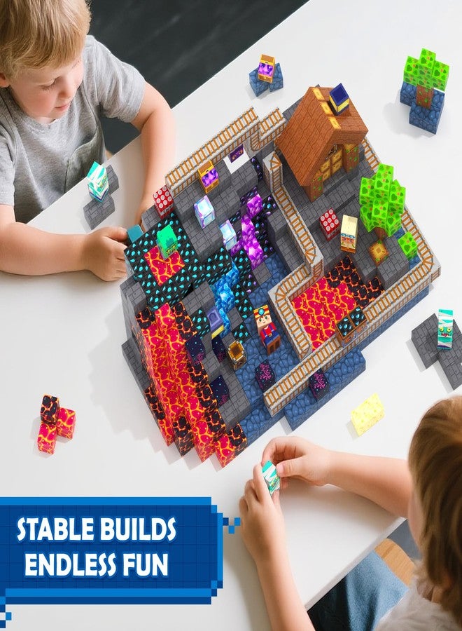 Coodoo Magnetic Blocks Mine Magnet World Kids Toys, Magnetic Building Blocks STEM Outdoor Toys for 3-5 5-7 4-8 Years Old Boys & Girls, Sensory Kids Games and Birthday Gifts for Age 3+ Years Old - Image 4