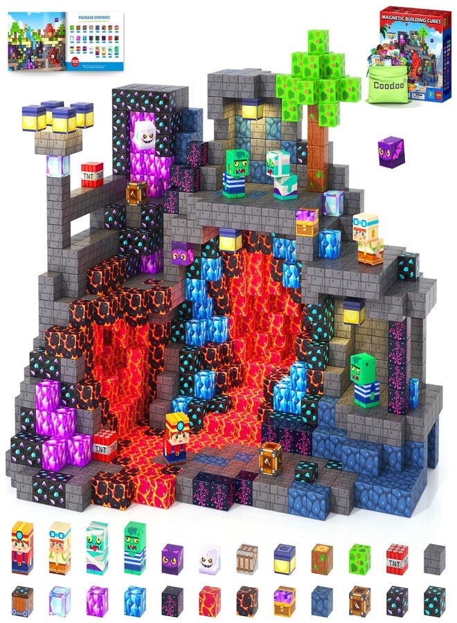 Coodoo Magnetic Blocks Mine Magnet World Kids Toys, Magnetic Building Blocks STEM Outdoor Toys for 3-5 5-7 4-8 Years Old Boys & Girls, Sensory Kids Games and Birthday Gifts for Age 3+ Years Old - Image 1