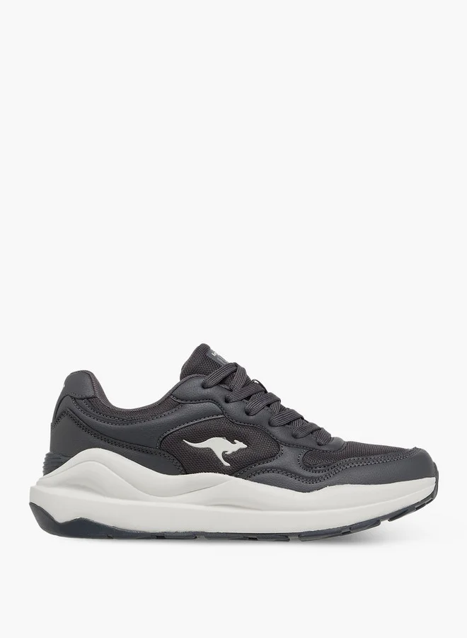 kangaROOS Women's Panelled Sports Shoes with Lace-Up Closure