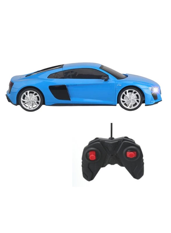 gearbox Kool Speed 1:24 R/C Audi R8 Coupé Remote Control Sports Car Toys For Kids  3 Years+ (Blue) - Image 1