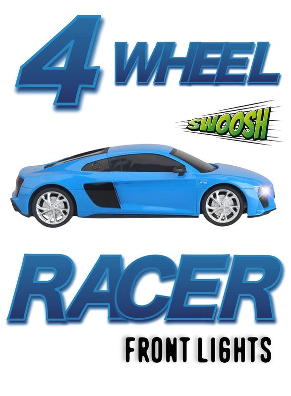 gearbox Kool Speed 1:24 R/C Audi R8 Coupé Remote Control Sports Car Toys For Kids  3 Years+ (Blue) - Image 3