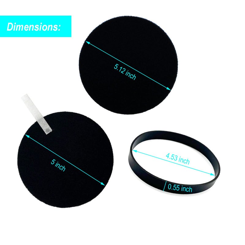 CauYien Replacement Parts Compatible with Bissell Cleanview Swivel Pet Crosswave 2252 2486 2488 2489 2253 2254 2258 Vacuum Cleaner 1 Brush Roll,1 Belt and 2 filters - Image 5