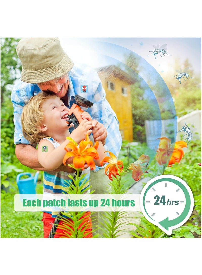 Children's Plant Essential Oil Stickers, Baby Anti-Mosquito Patch Baby Cartoon Protective Stickers Mosquito Repellent Stickers up to 24 Hours Protection for Outdoor Use (120 Stickers Princess)  - Image 5