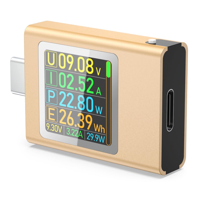 Eversame USB C Power Meter Testers, Eversame PD3.1 Digital Multimeter, USB C Voltage Current Voltmeter Amp Volt Ammeter Detector USB C Cable Charger Indicator DC4.5-50V/0-12Aï¼ŒPD2.0/PD3.0/PPS/QC2.0/QC3.0/FCP - Image 1