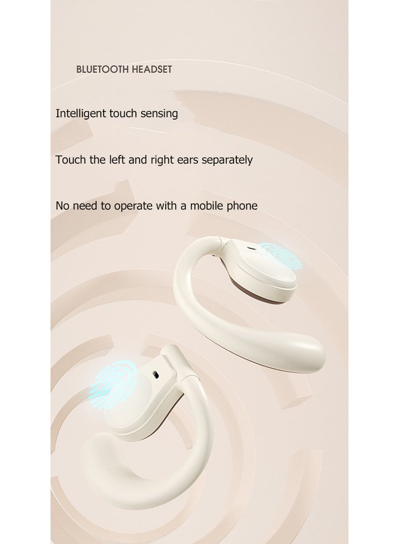 Wireless Earphones, Bluetooth Earphones, Futuristic Aesthetic Design, Feather Like Wearing, Open Ear Listening, Long Battery Life, Ios And Android - Image 3
