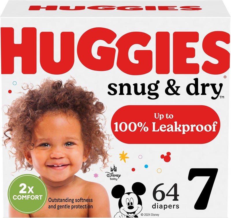 HUGGIES حفاضات هاجيز سنغ & دراي مقاس 7 القابلة للتخلص منها - Image 1