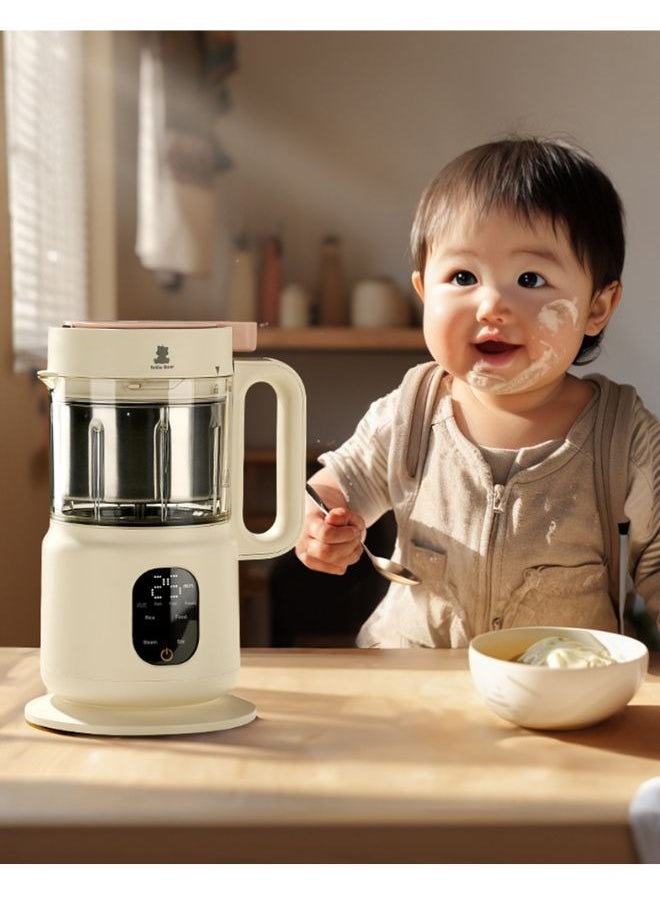Snow Bear Auto Stainless Steel Baby Food Cooker, Portable Baby Food Maker with Steamer and Blender, Multifunctional Baby Smart Heat Food Mixer, Best for Quick Homemade Baby Food Cooking  - Image 2