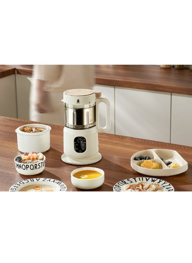 Snow Bear Auto Stainless Steel Baby Food Cooker, Portable Baby Food Maker with Steamer and Blender, Multifunctional Baby Smart Heat Food Mixer, Best for Quick Homemade Baby Food Cooking  - Image 3
