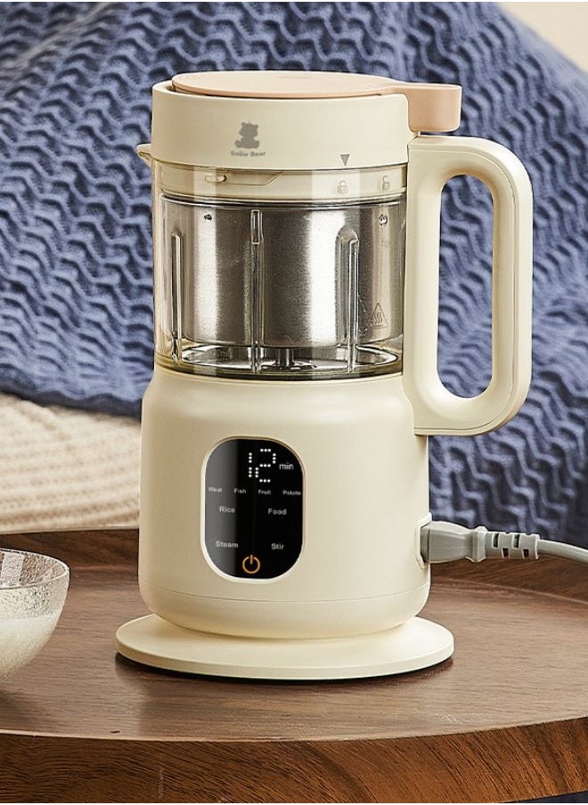 Snow Bear Auto Stainless Steel Baby Food Cooker, Portable Baby Food Maker with Steamer and Blender, Multifunctional Baby Smart Heat Food Mixer, Best for Quick Homemade Baby Food Cooking  - Image 5