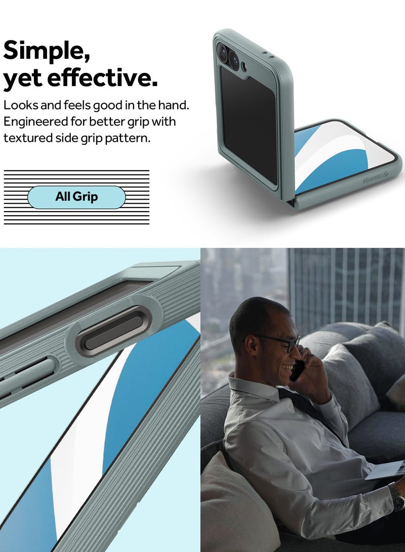 Caseology Parallax for Samsung Galaxy Z Flip 6 Case Cover (2024) - Sage Green - Image 4