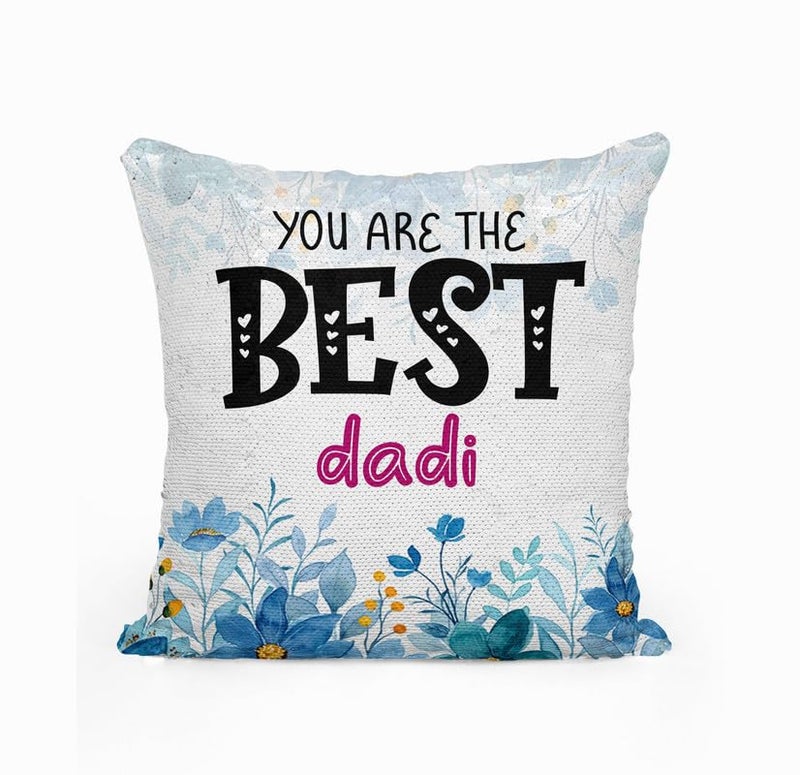 TrendoPrint TrendoPrint Dadi Magic Cushion Cover with Filler 12x12 Inches DB402  - Image 3