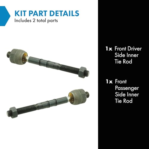 TRQ Front Inner Tie Rod Set Compatible with 2003-2008 Mini Cooper - Image 2