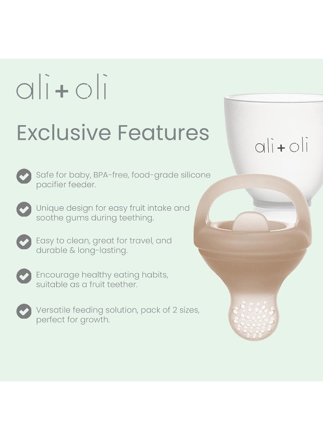 Ali+Oli Food & Fruit Feeder Pacifier Set for Baby - Image 4
