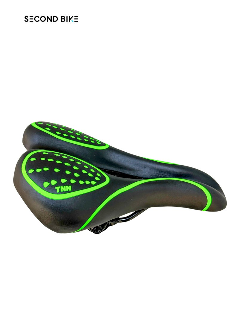 SIRUS - Russian bicycle seat, black*green - Image 1