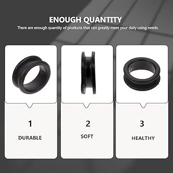 balacoo Ring Accessories 10pcs Scissors Finger Rings Grips Soft Rubber Scissors Finger Rings Inserts Grooming Shear Thumb Inserts Finger Protector Scissor Accessories Thumb Protector - Image 3