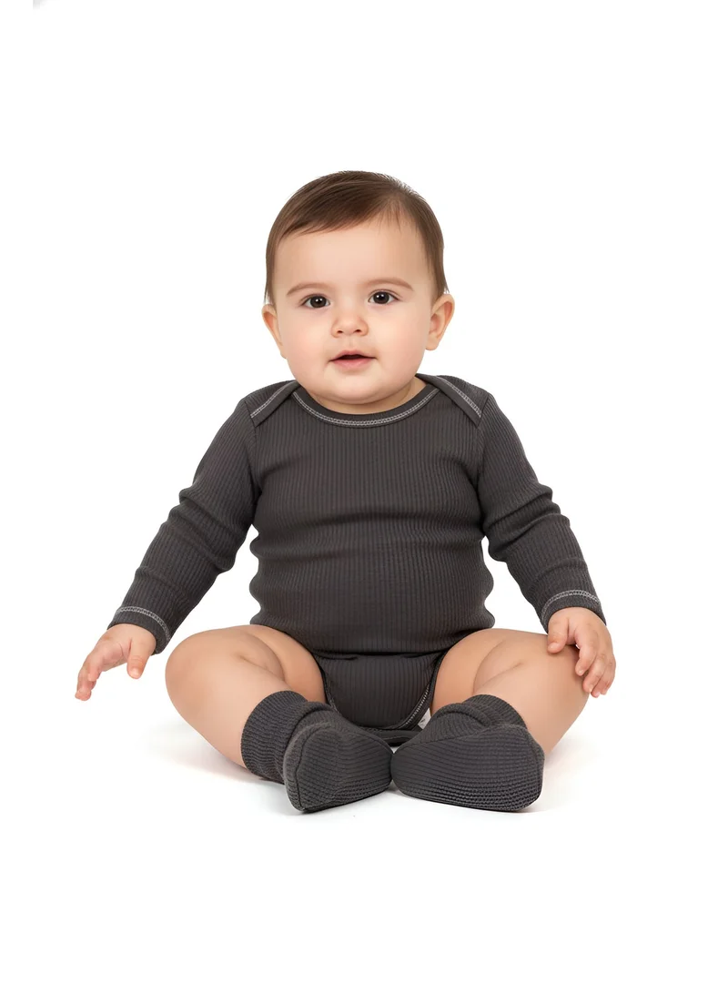 Bambimici Bambimici 3-Pack Animal Print Long Sleeve Bodysuit