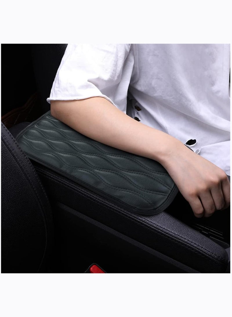 Auto Center Console Cover Pad Universal Fit for SUV/Truck/Car, Waterproof Car Armrest Seat Box Cover, Leather Auto Armrest Cover - Image 1
