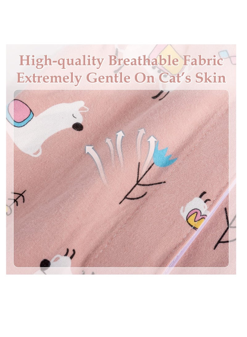 Excefore Cat Recovery Suit, 2Pcs Breathable Cat Surgery Recovery Suit Female, for Abdominal Wound Protector, Anti Licking After Surgery, Cat Spay Recovery Suit Female Abdominal Wounds - Image 4