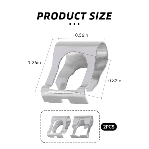 Tioollev 2PCS Car Windscreen Wiper Linkage Clips,Windshield Wiper Transmission,Car Accessories Wiper Linkage Bushings,Auto Windscreen Wiper Motor Linkage Repair Clip Kit (2PCS) - Image 2
