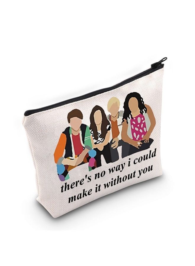 LEVLO Austin And Trish Cosmetic Make Up Bag Ally & Dez Fans Gift There's No Way I Could Make It Without You Makeup Zipper Pouch Bag (There's No Way) - Image 1