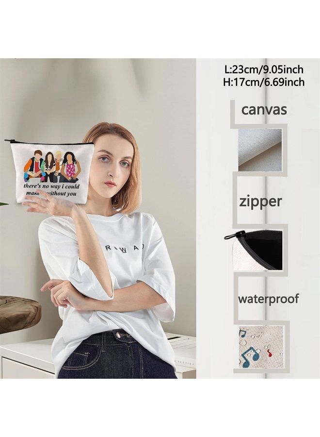 LEVLO Austin And Trish Cosmetic Make Up Bag Ally & Dez Fans Gift There's No Way I Could Make It Without You Makeup Zipper Pouch Bag (There's No Way) - Image 3