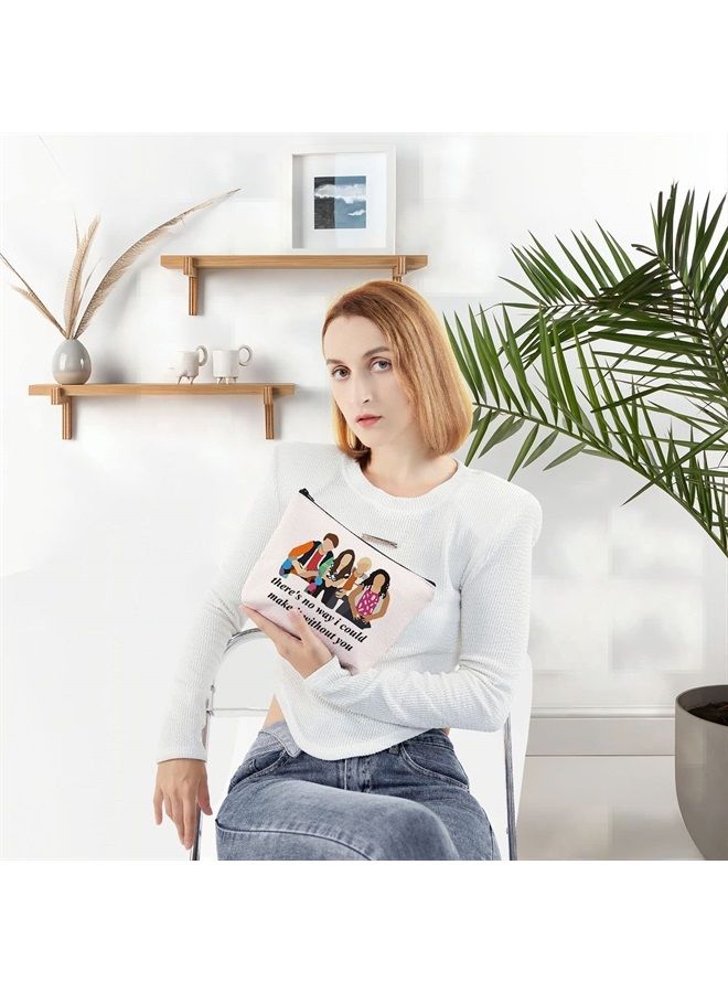 LEVLO Austin And Trish Cosmetic Make Up Bag Ally & Dez Fans Gift There's No Way I Could Make It Without You Makeup Zipper Pouch Bag (There's No Way) - Image 4