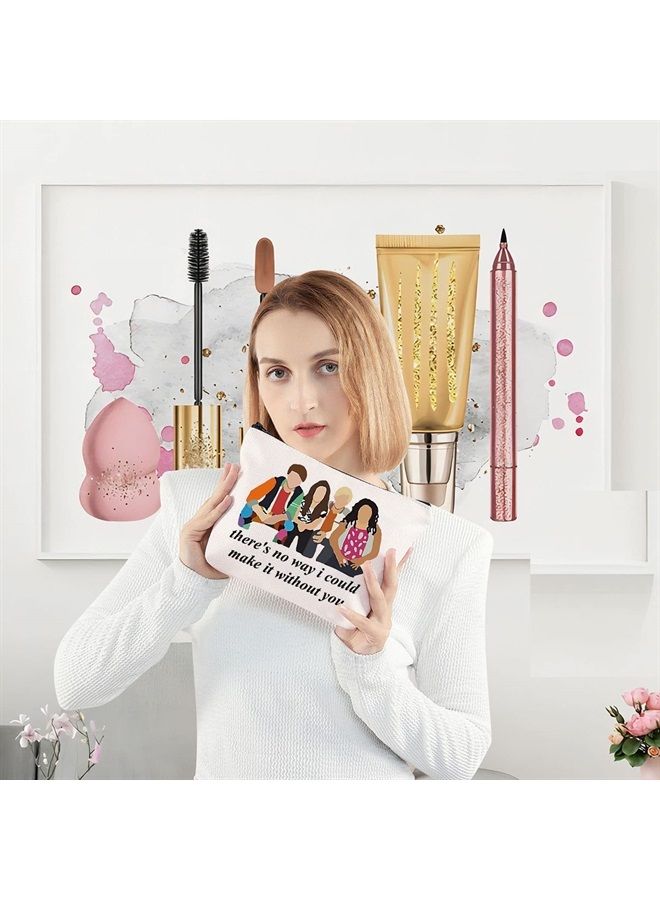 LEVLO Austin And Trish Cosmetic Make Up Bag Ally & Dez Fans Gift There's No Way I Could Make It Without You Makeup Zipper Pouch Bag (There's No Way) - Image 2