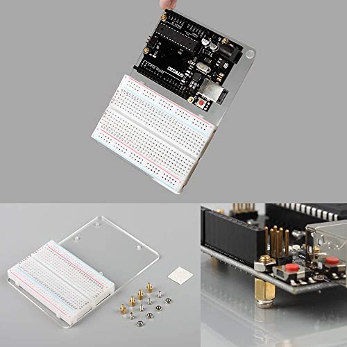 Smraza Ultimate Starter Kit with Tutorial, Breadboard Holder, Jumper Wires, Resistors, DC Motor Compatible with Arduino R3 Project Compatible with Mega 2560 Compatible with Nano - Image 3
