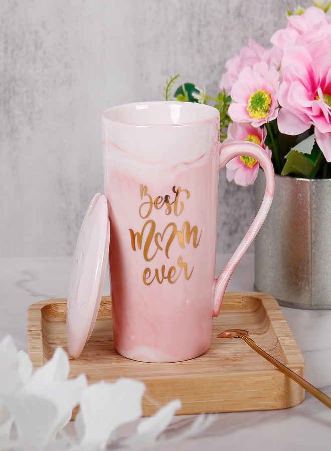 ONEVIVE Funny Coffee Mug for Mom Women Best Mom ever Gifts, 12 oz Pink Ceramic Coffee Mug Birthday Gift Christmas Gift Mom Gifts(Best Mom Ever) - Image 3